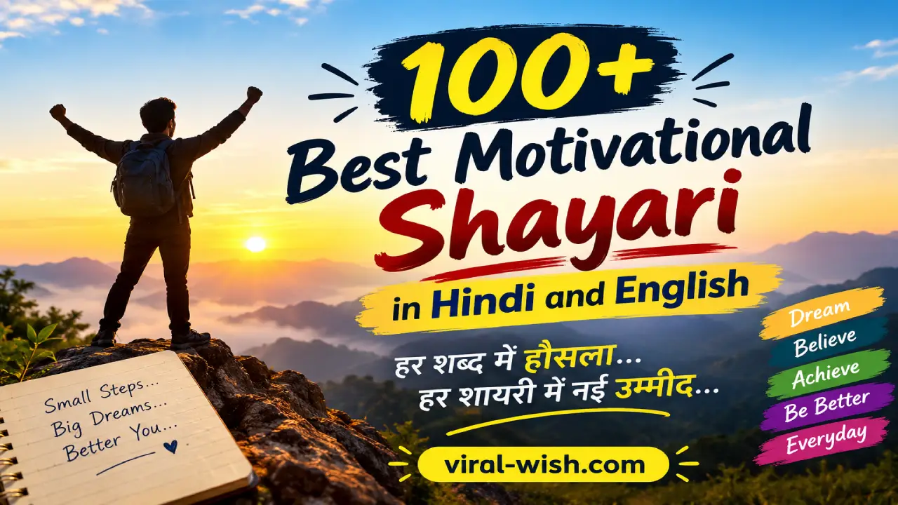 100+ Best Motivational Shayari in Hindi and English