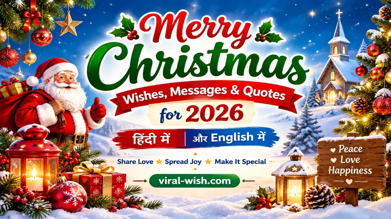 Merry Christmas Wishes 2026 in Hindi and English | Messages & Quotes